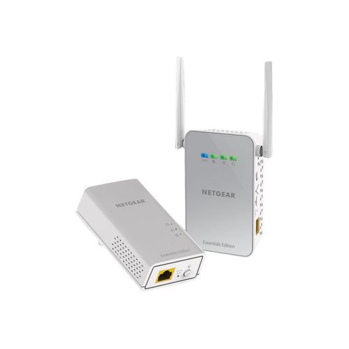 Netgear Powerline Plw1000 - Kit D'Adaptation Pour Courant Porteur 1Gbe, Homeplug Av (Hpav) 2.0, Ieee 1901 Bi-Bande - Branchement Mural - Avec Netgear Powerline 1000 Adapter (Pl1000)
