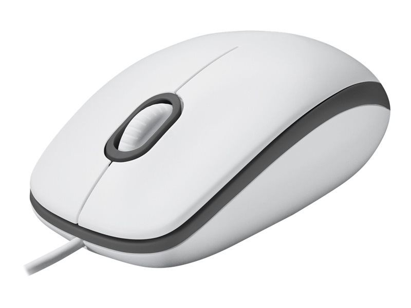 Logitech M100 - Souris - pleine taille - droitiers et gauchers - optique - 3 boutons - filaire - USB