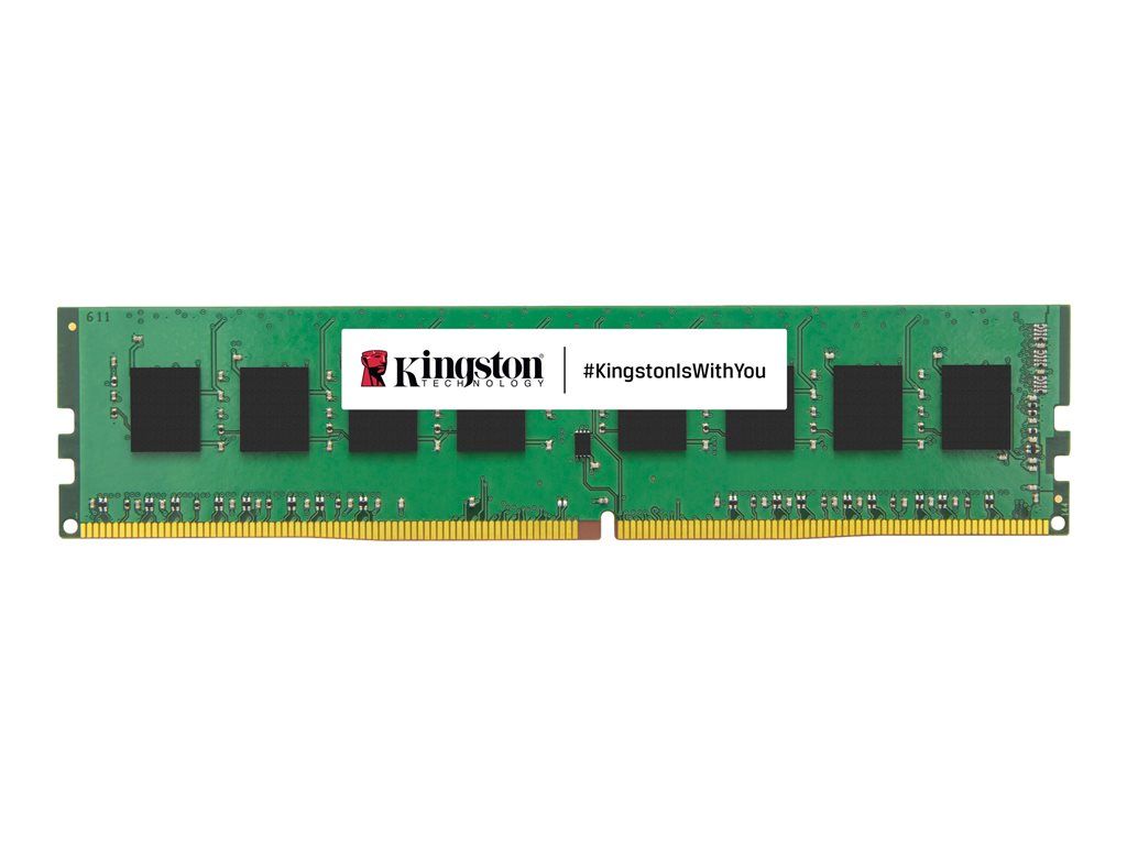 Kingston ValueRAM - DDR4 - module - 8 Go - DIMM 288 broches - 3200 MT/s / PC4-25600 - CL22 - 1.2 V - mémoire sans tampon - non ECC