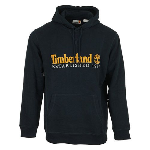 timberland logo brush back hoodie - XL