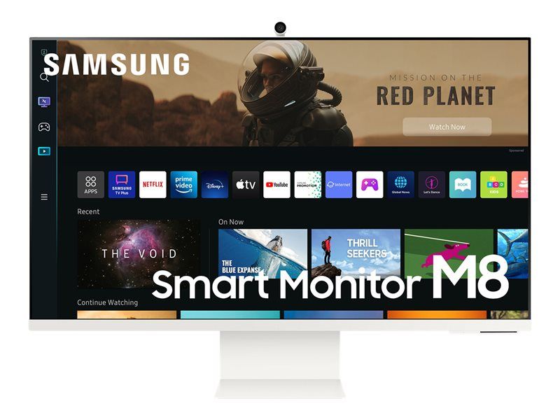Samsung S32BM801UU M80B Series écran LED Intelligent 32 3840 x 2160 4K @ 60 Hz VA 400 cdm² 3000:1 HDR10 HDR10+ 4 ms Micro HDMI 2xUSB C haut parleurs chaud