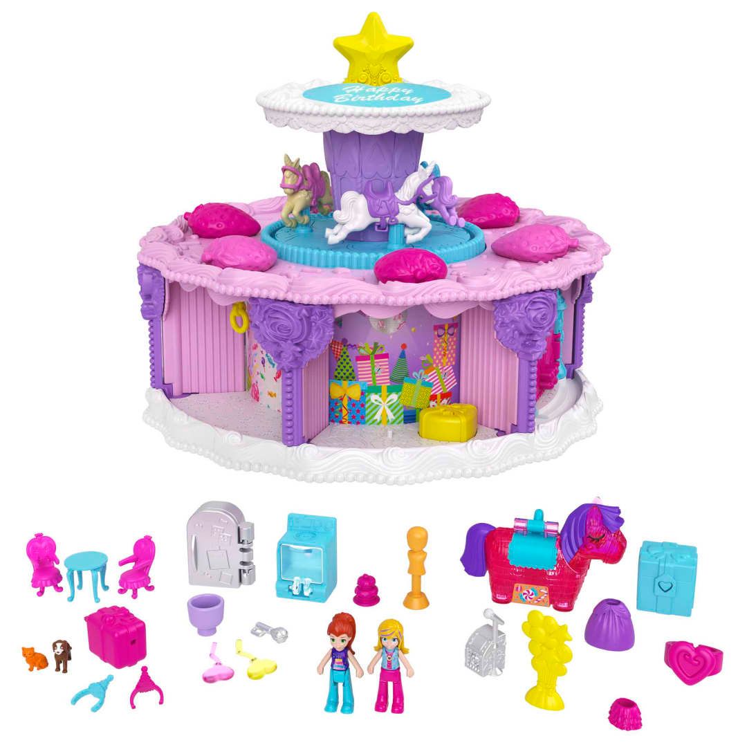 Polly Pocket Gâteau D'anniversaire Surprises