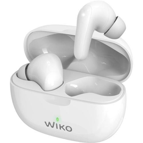 Wiko Buds Immersion - Vã©Ritables éCouteurs Sans Fil Avec Micro - Intra-Auriculaire - Bluetooth - Suppresseur De Bruit Actif - Blanc