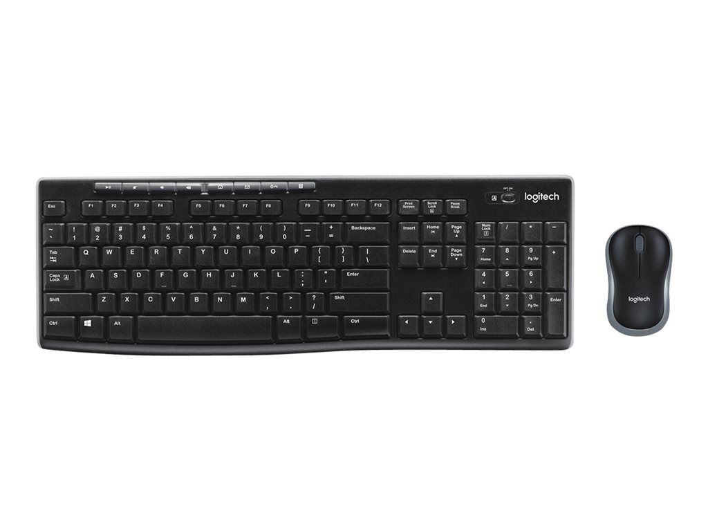 Logitech MK270 Wireless Combo - Ensemble clavier et souris - sans fil - 2.4 GHz - QWERTY - International US