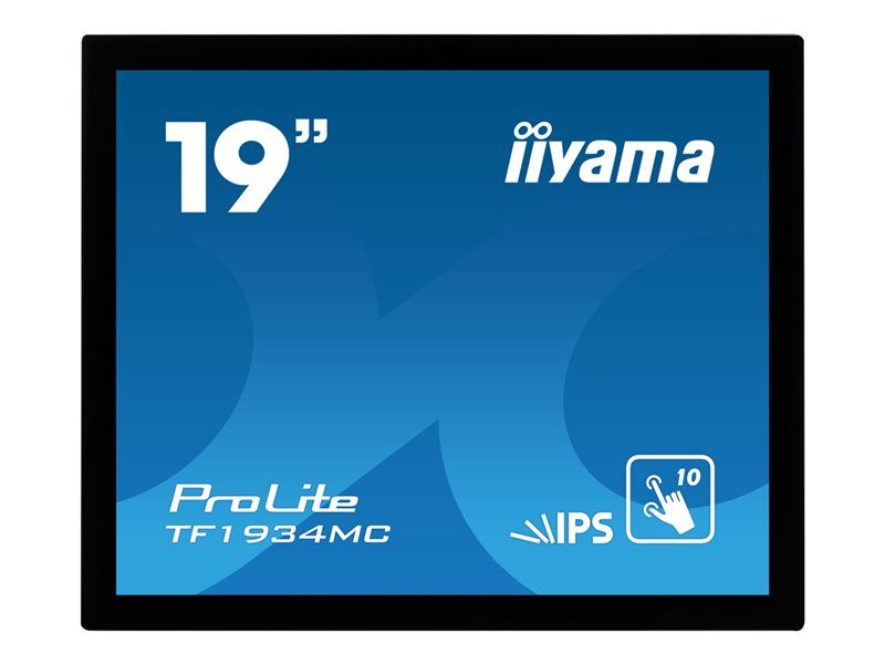 iiyama ProLite TF1934MC-B7X - Écran LED - 19 - cadre ouvert - écran tactile - 1280 x 1024 - IPS - 350 cd/m² - 1000:1 - 14 ms - HDMI, VGA, DisplayPort - noir