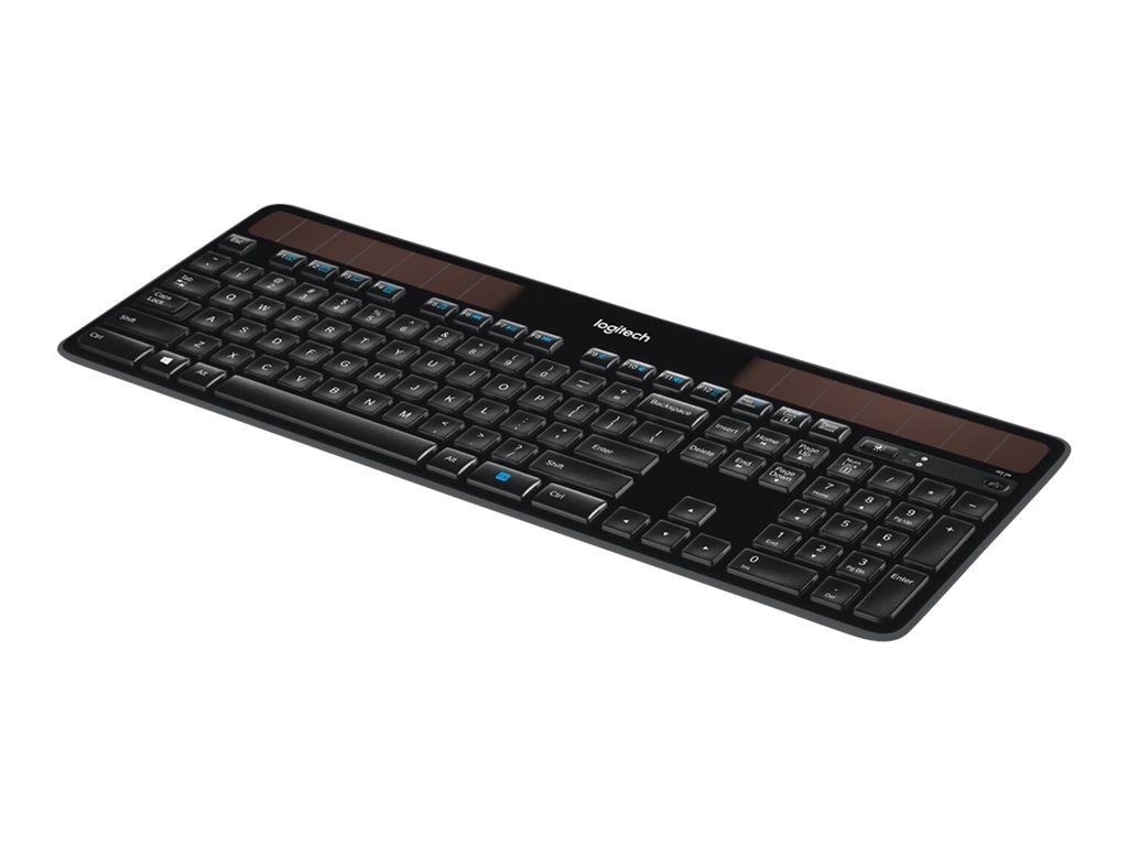 Solaire sans fil Logitech K750 - Clavier - sans fil - 2.4 GHz - Suisse