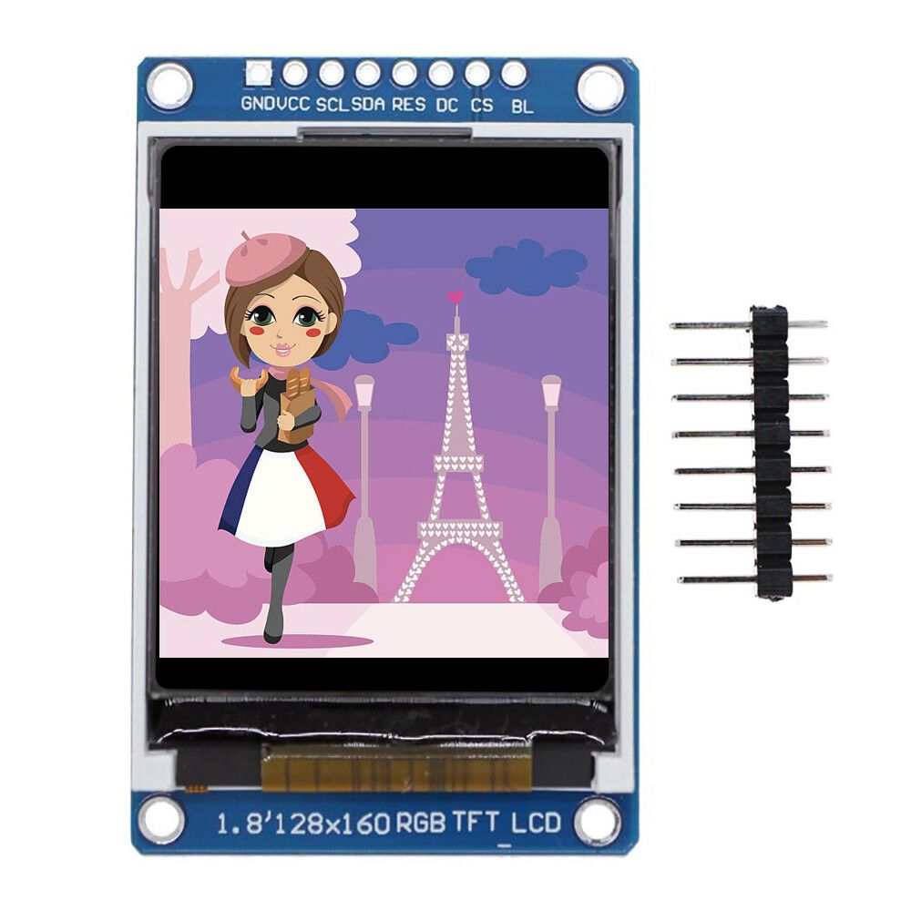 1","8 pouces 128x160 SPI Full Color RGB TFT LCD display module d'affichage à cristaux liquides st7735 3.3V LCD display arduino uno R3 mega2560 Raspberry pie remplacement