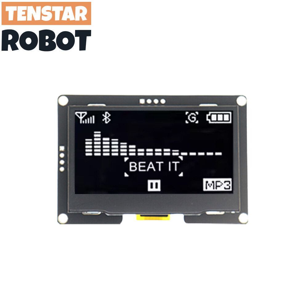 écran LCD OLED pour Ardu37C51",technologie SSD1309,2.4,4 broches,IIC,I2C,éventuelles I,interface série,2.42 pouces,128 pouces,"12864x64 - Type I2C interface White