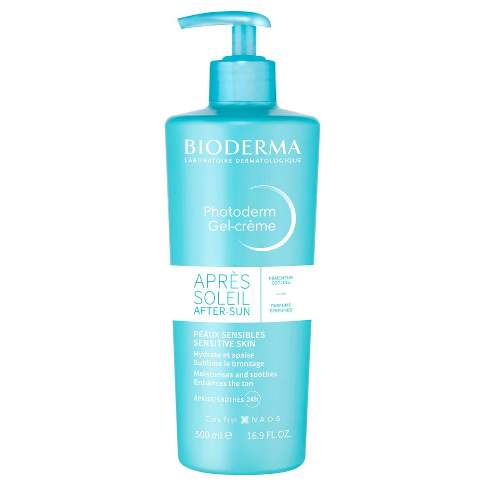Gel crème Après Soleil Sublime Le Bronzage Hydrate Et Apaise La Peaux Sensibles Fraîcheur Cooling Photoderm Gel crème Bioderma Le Flacon De 500ml