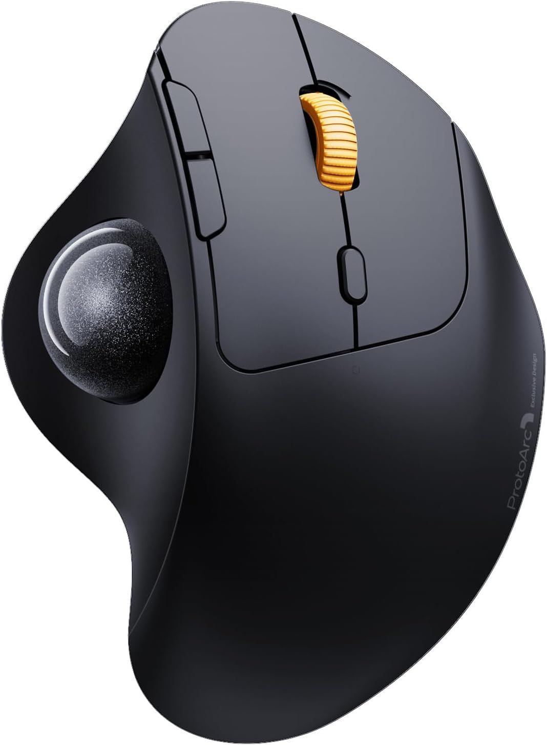 EM04 Souris Trackball, Ergonomique Bluetooth Rollerball Souris sans Fil, Rechargeable, ContrôLe du Pouce, Connexion De 3 Appareils, Compatible PC,Pad,Mac,Windows