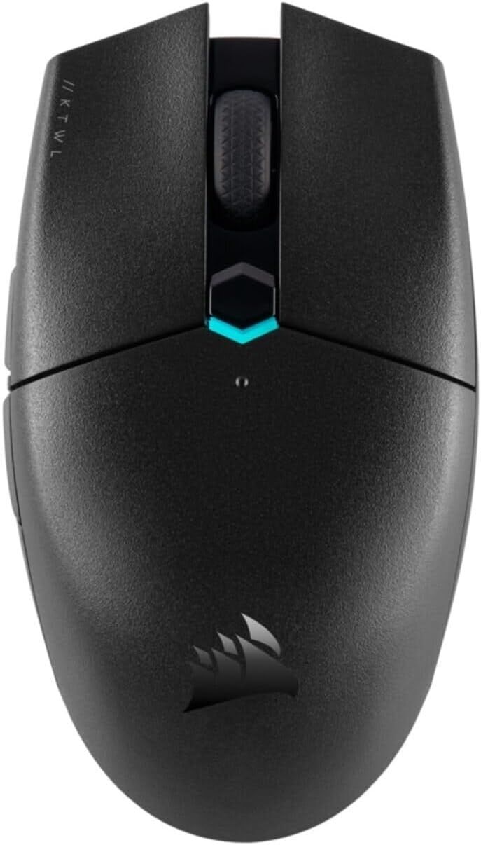 CORSAIR KATAR PRO WIRELESS Souris de Jeu FPS Ultra-Légère - 10 000 DPI - Forme Symétrique - Jusqu'à 135 Heures de Batterie - Compatible iCUE - PC, PS5, PS4, Xbox - Noir