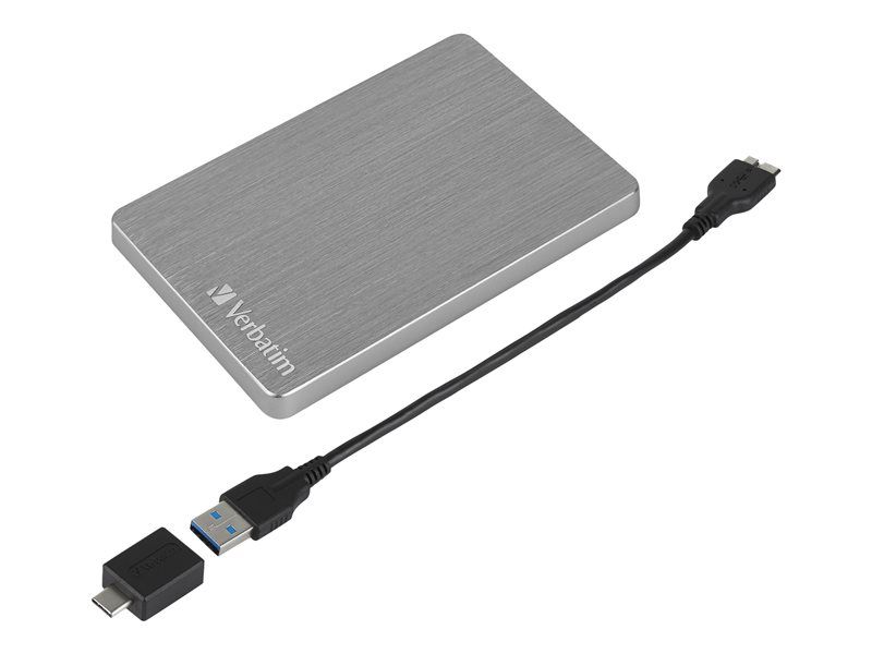 Verbatim Store 'n' Go Slim - Disque dur - 2 To - externe (portable) - USB 3.2 Gen 1 - gris sidéral