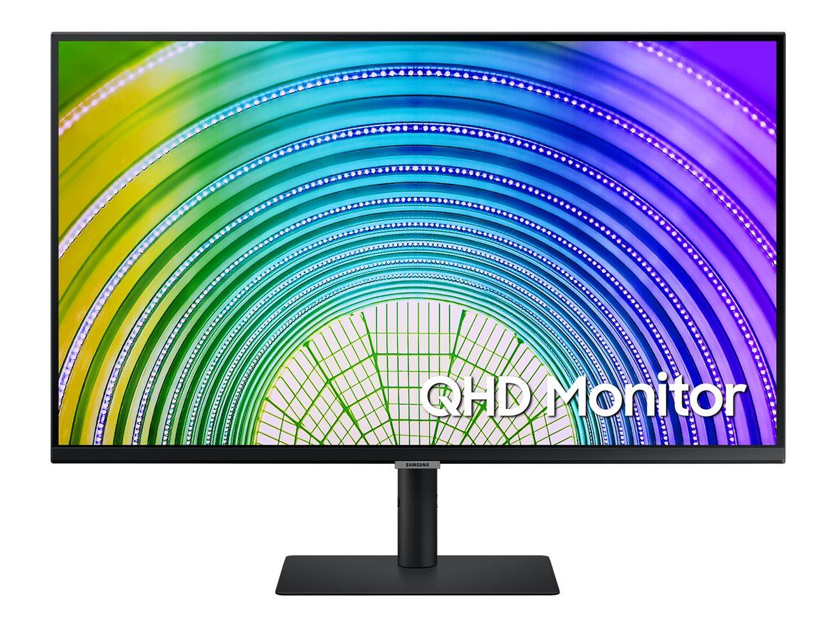 Samsung S32A600UUU - S60A Series - écran LED - 32 - 2560 x 1440 QHD @ 75 Hz - VA - 300 cd/m² - 3000:1 - HDR10 - 5 ms - HDMI, DisplayPort, USB-C - noir