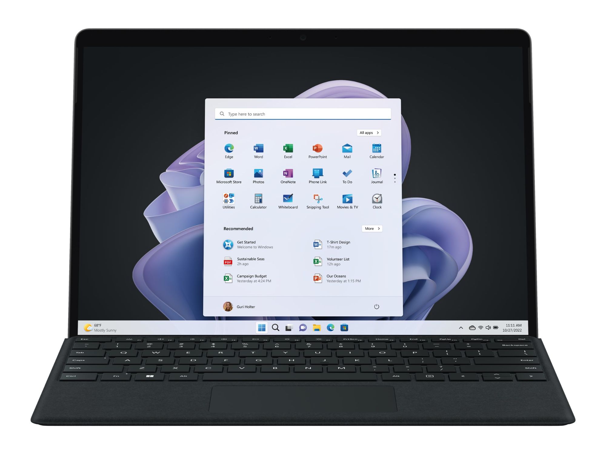 Microsoft Surface Pro 9 for Business - 13 Core i5 I5-1245U 8 Go RAM 256 Go SSD Noir