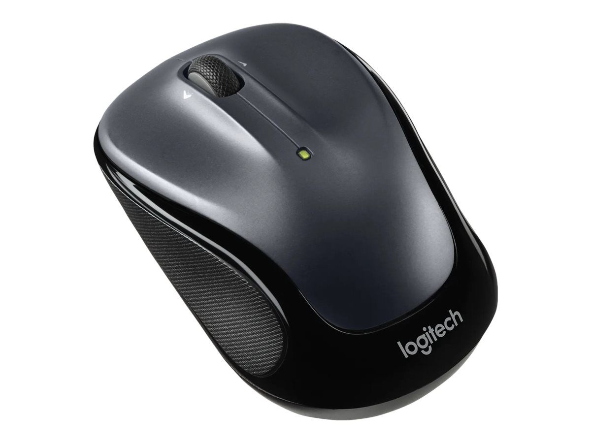 Logitech M325s - Souris - droitiers et gauchers - optique - 5 boutons - sans fil - 2.4 GHz - récepteur sans fil USB - gris foncé