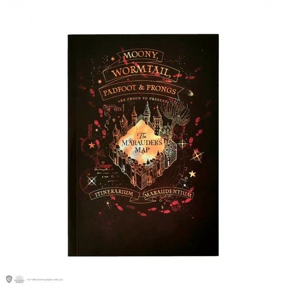 Carnet Souple Harry Potter - Carte Du Maraudeur