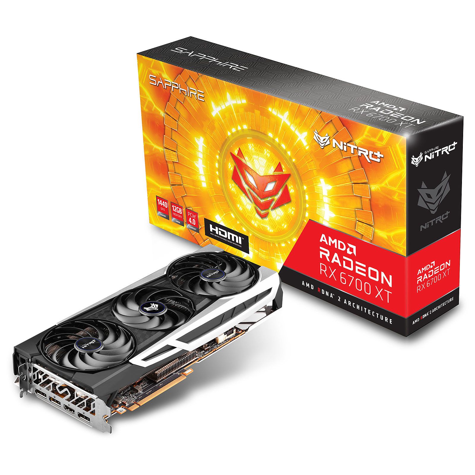 Sapphire NITRO+ Radeon RX 6700 XT AMD 12 Go GDDR6 Neuf - vue 4