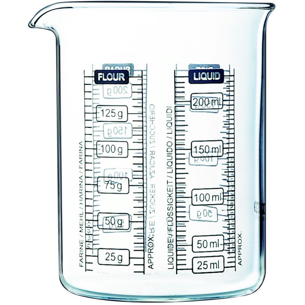 Doseur Gradué En Verre 0 250 Ml Pyrex Le Doseur En Verre