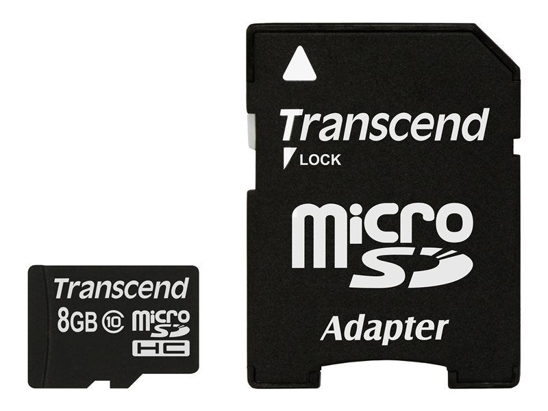 Transcend TS8GUSDHC10 mémoire flash 8 Go MicroSDHC NAND Classe 10 Neuf - vue 3