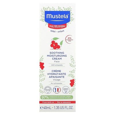 Mustela Crème Hydratante Et Apaisante Pour Le Visage Au Schisandra Sans Parfum 40 Ml