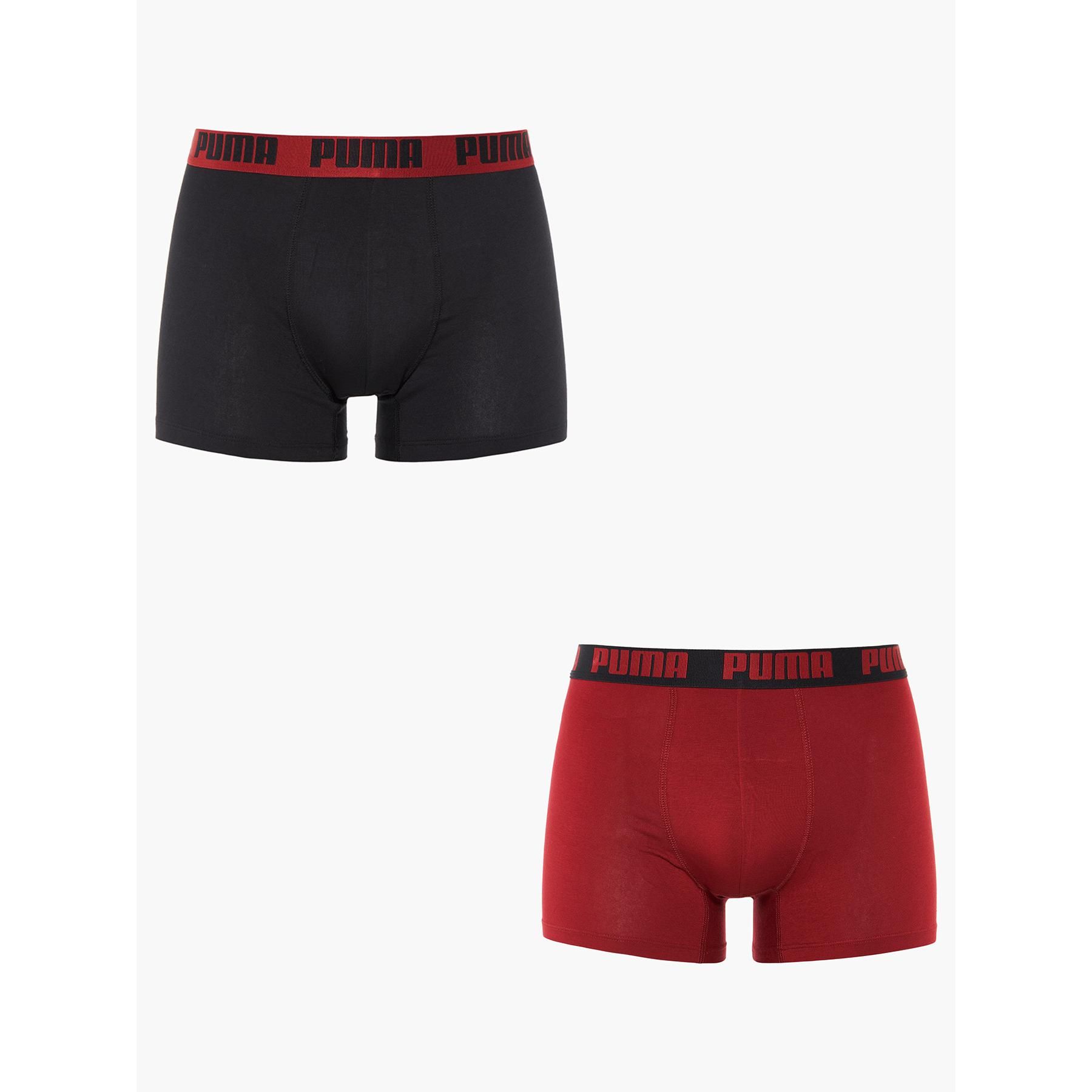 sous vêtement boxer puma puma men everyday basic boxers 2p rouge - L