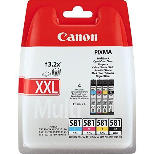Canon CLI581XL Pack 4 Cartouches Couleur