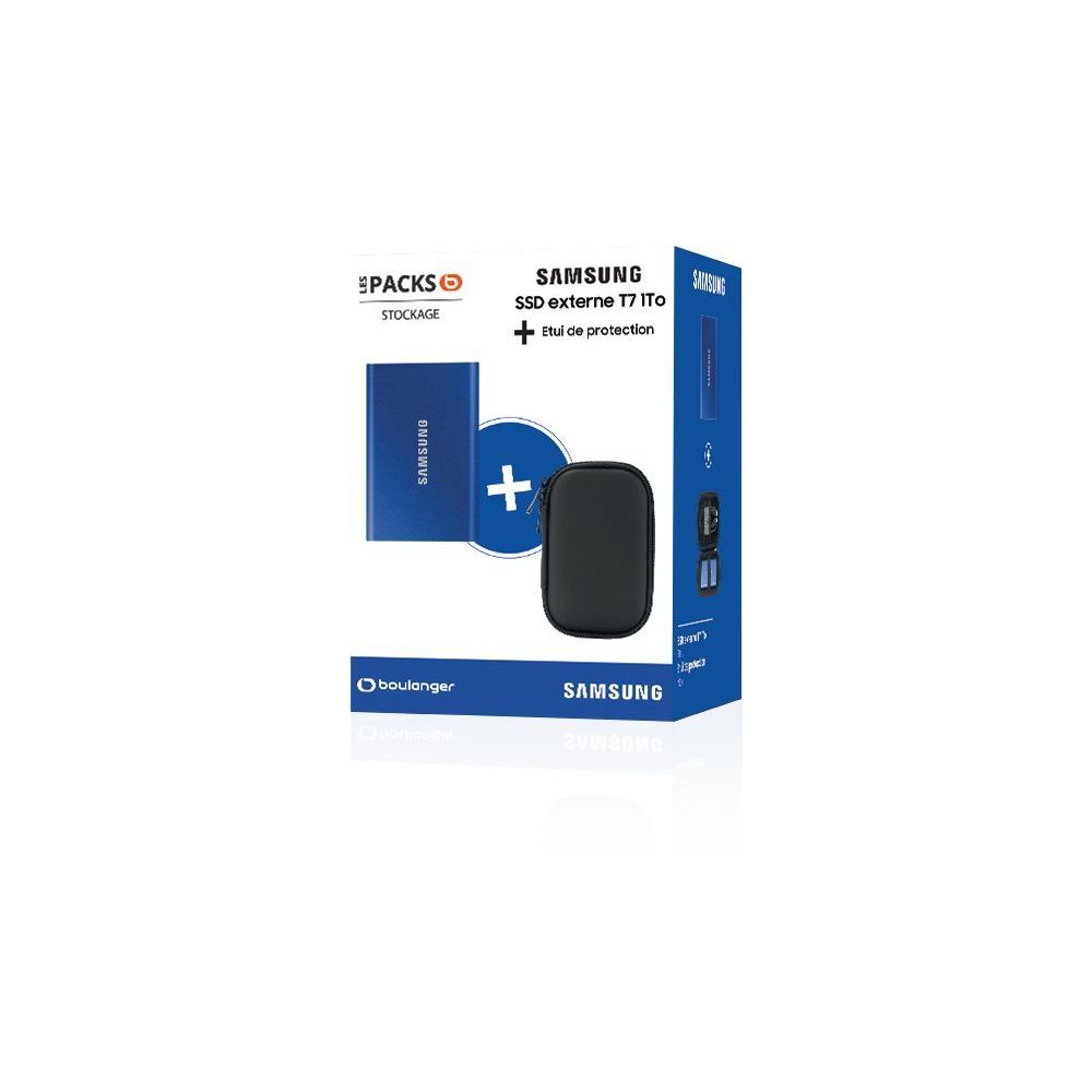Disque dur SSD externe Pack T7 + housse