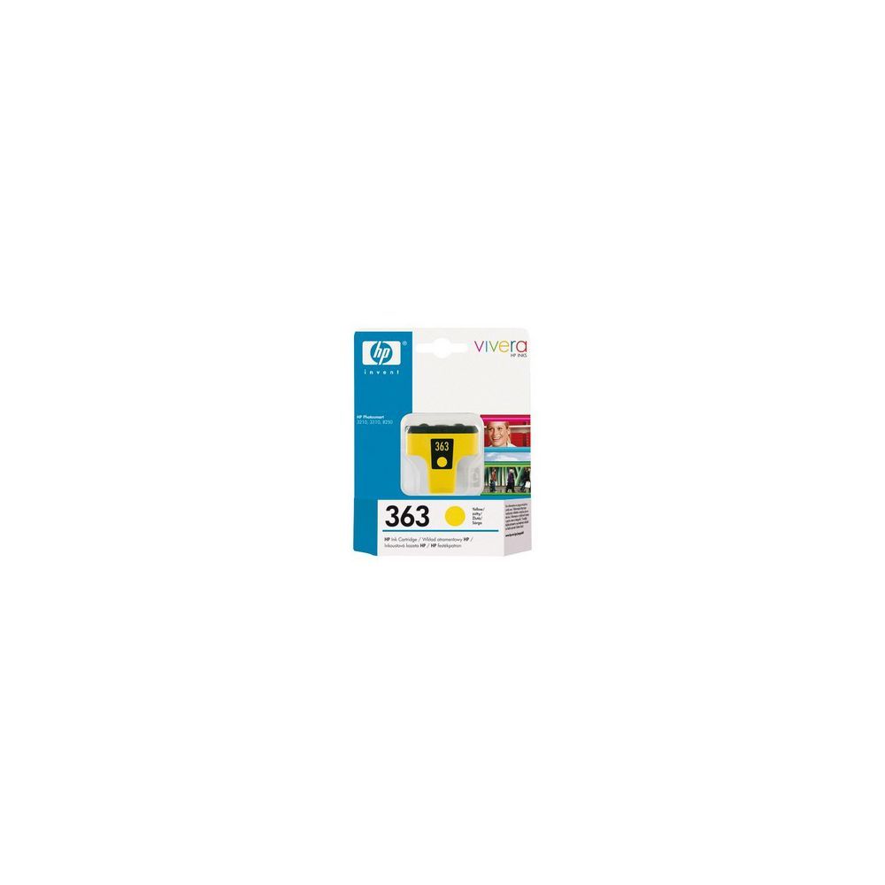 HP 363 - 6 ml - jaune - originale - cartouche d'encre - pour Photosmart 31XX, 33XX, 8250, C5170, C5173, C5175, C5177, C5190, C5194, C6150, C6175, D7463