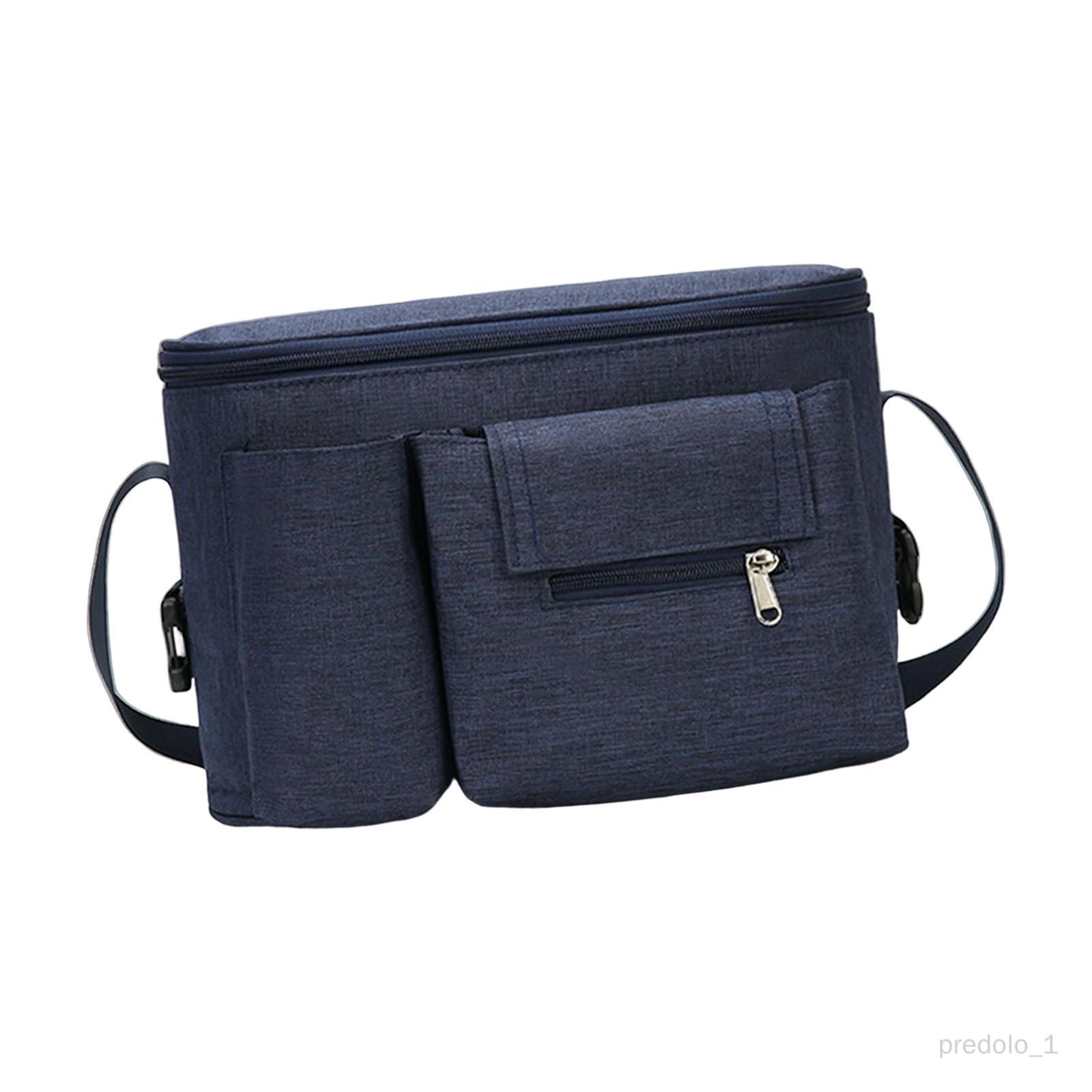  - Sac De Rangement Portable Porte-Gobelet Bouteille Couche Bébé Jouet Poussette Organisateur Bleu