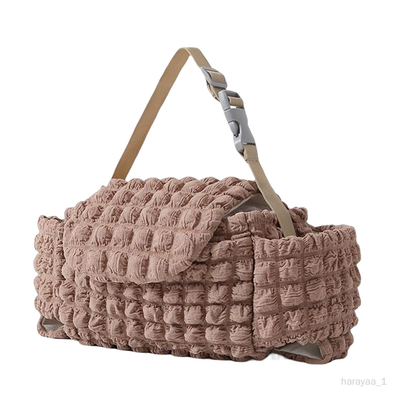  - Sac De Rangement Fourre-Tout Porte-Gobelet Poussettes Accessoire Poche Sac À Main Pochette Conteneur Bébé Poussette Organisateur Pour Jouets Téléphone Kaki Profond