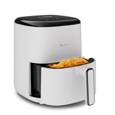Moulinex Easy Fry Compact Friteuse sans huile 3 4 personnes 10 programmes automatiques Ecran digital Format compact air fryer EZ145A20