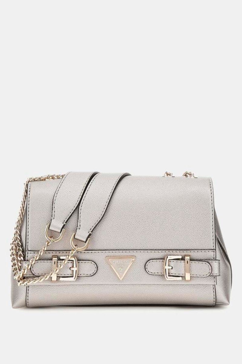 Sac Bandouliere Guess Sac Bandoulière Eco Ali Luxury Satch Pewter EBM951121 Unique - vue 3