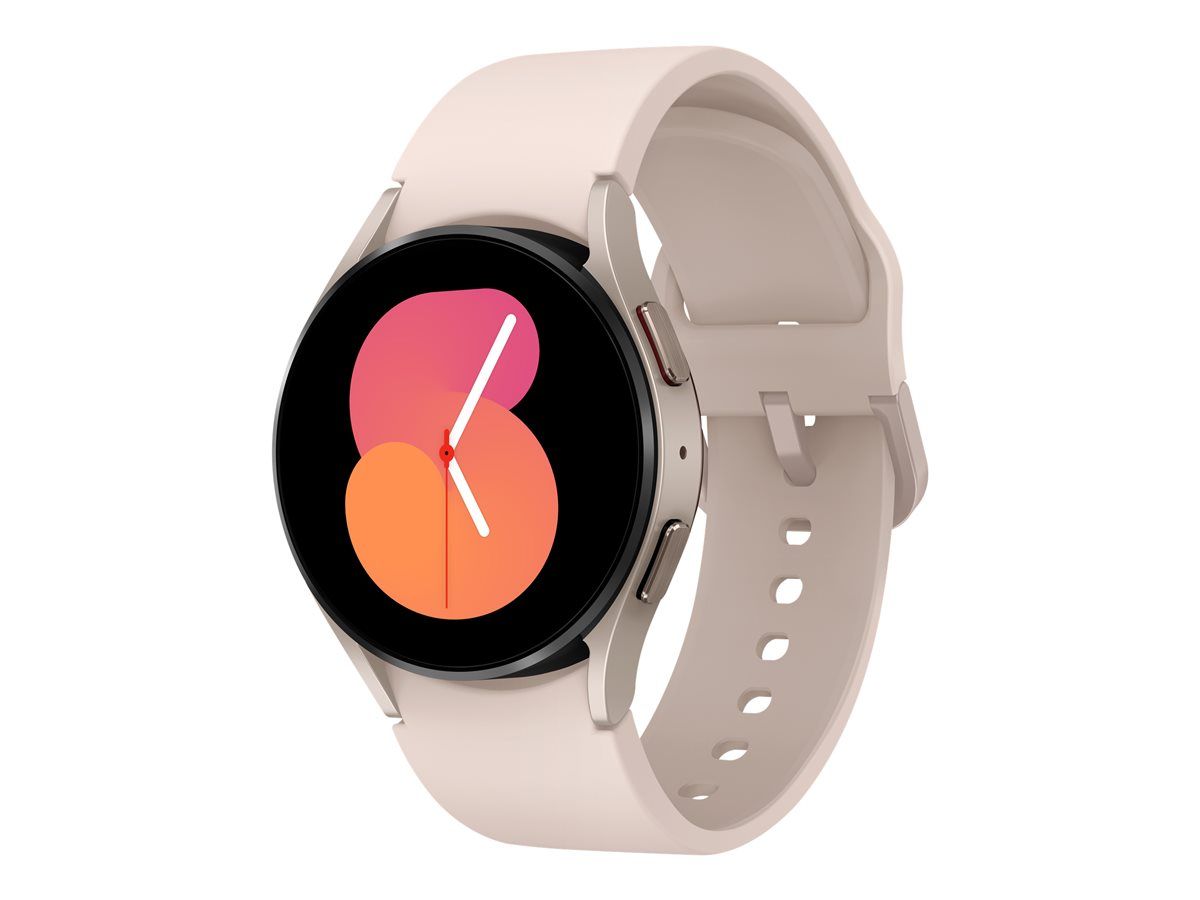 Samsung Galaxy Watch5 - 40 mm - or rosé - Montre connectée avec bracelet sport - affichage 1.2 - 16 Go - NFC, Wi-Fi, Bluetooth - 28.7 g