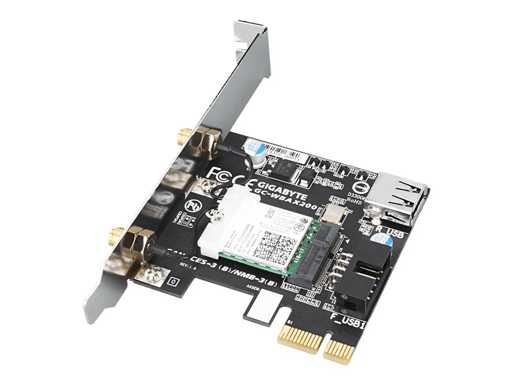 Gigabyte GC WBAX200 Carte PCI E Wifi 6 AX + Bluetooth