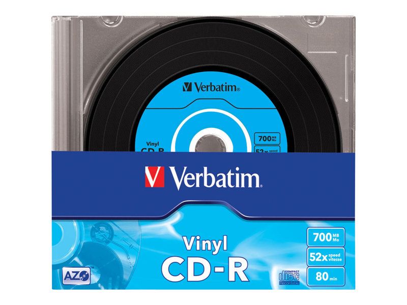 Verbatim CD R Data Vinyl 700MB 10 Disques - vue 2