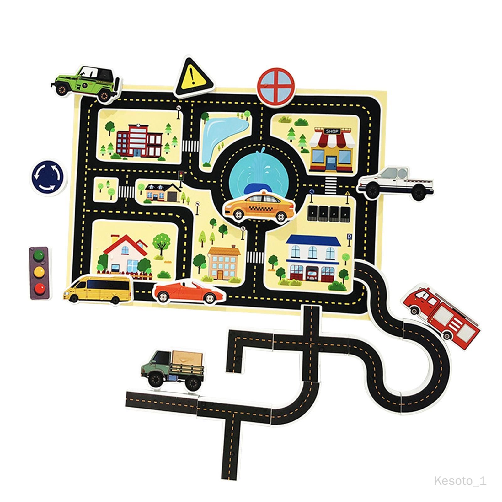  - Kesoto Jigsaw Puzzle Jouet Interactif Durable Polyvalent Rail Véhicule Modèle Salle De Bains Eau Jouets Pour Jeux Activités Fêtes Unisexe Garçons