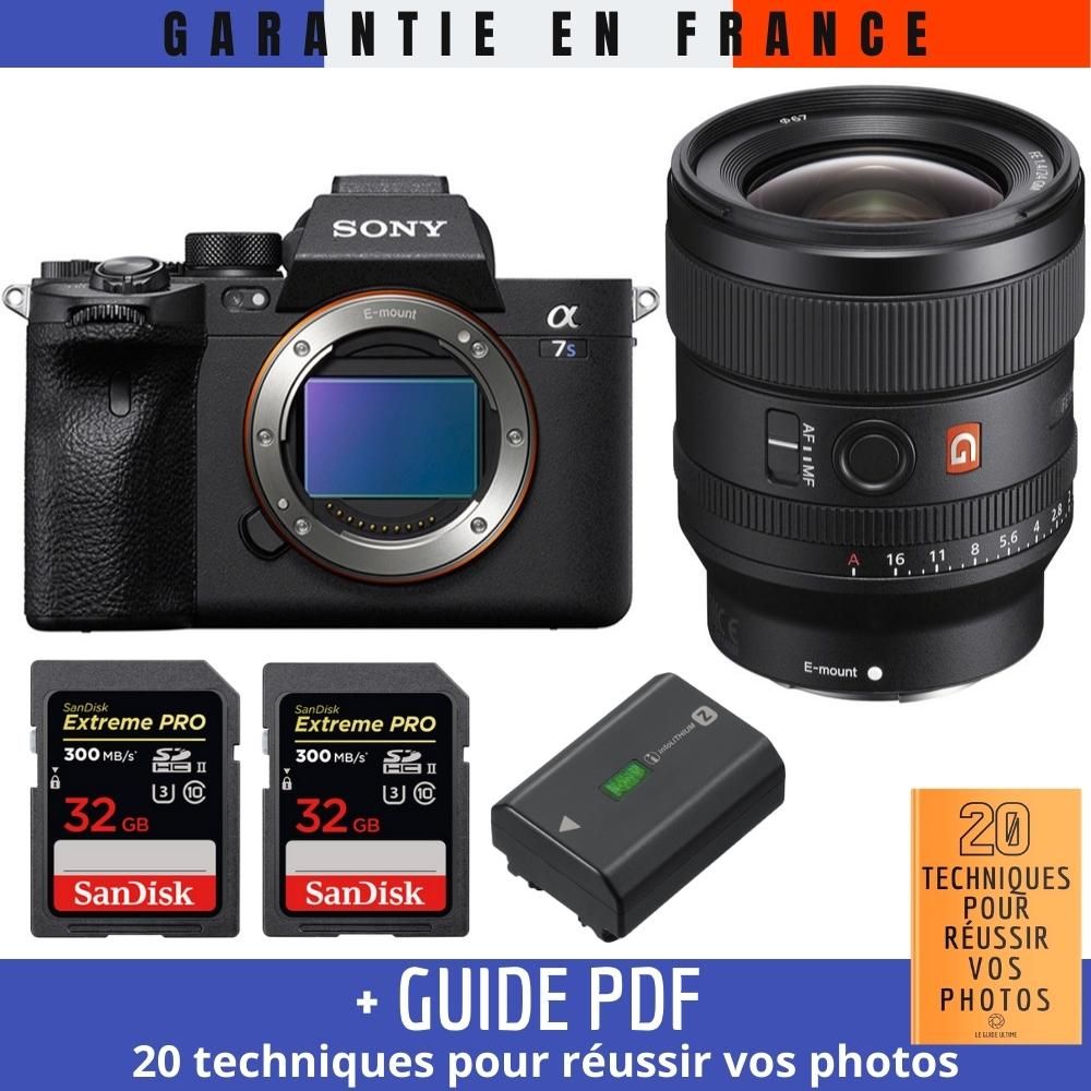 Sony A7S III + FE 24mm F1.4 GM + 2 SanDisk 32GB Extreme PRO UHS-II SDXC 300 MB/s + 1 Sony NP-FZ100 + Guide PDF ""20 TECHNIQUES POUR RÉUSSIR VOS PHOTOS