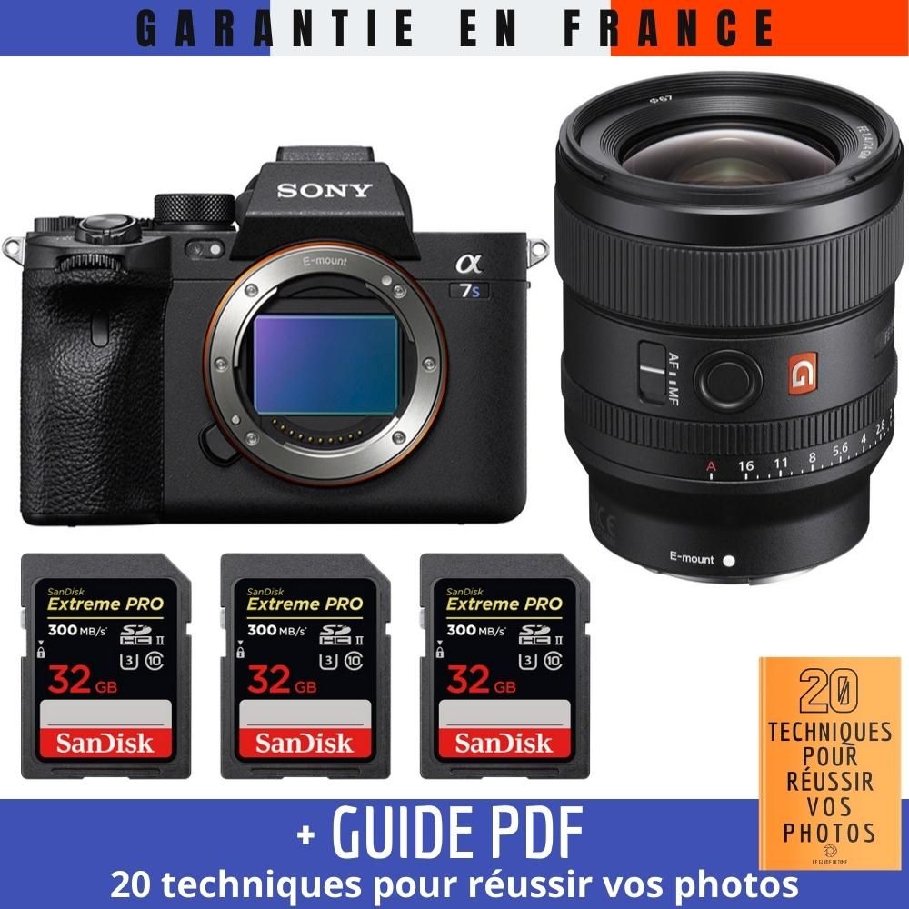 Sony A7S III + FE 24mm F1.4 GM + 3 SanDisk 32GB Extreme PRO UHS-II SDXC 300 MB/s + Guide PDF ""20 TECHNIQUES POUR RÉUSSIR VOS PHOTOS