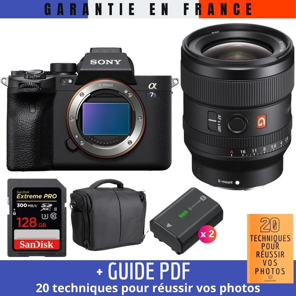 Sony A7S III + FE 24mm F1.4 GM + SanDisk 128GB Extreme PRO UHS-II SDXC 300 MB/s + 2 NP-FZ100 + Sac + Guide PDF ""20 TECHNIQUES POUR RÉUSSIR VOS PHOTOS