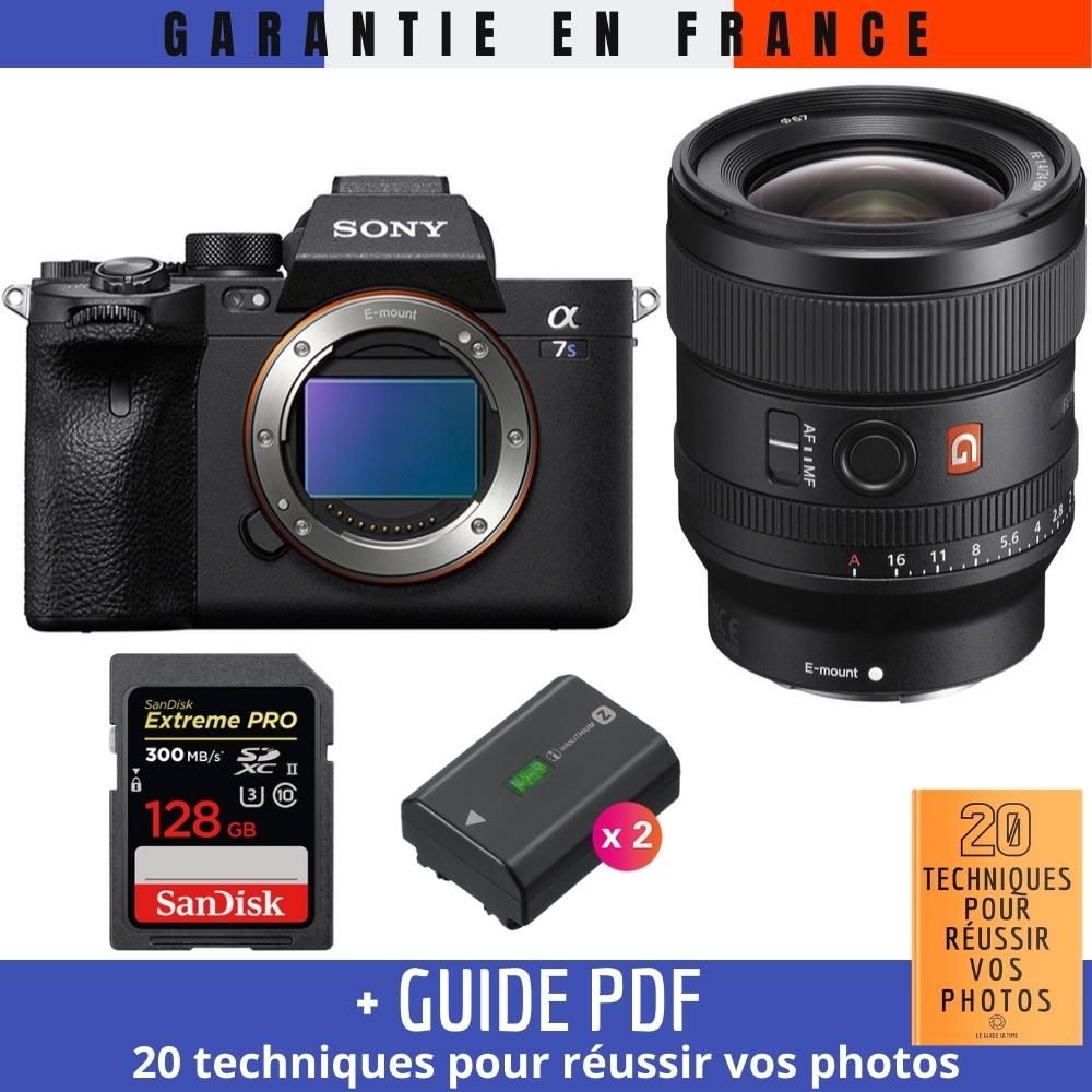 Sony A7S III + FE 24mm F1.4 GM + SanDisk 128GB Extreme PRO UHS-II SDXC 300 MB/s + 2 Sony NP-FZ100 + Guide PDF ""20 TECHNIQUES POUR RÉUSSIR VOS PHOTOS