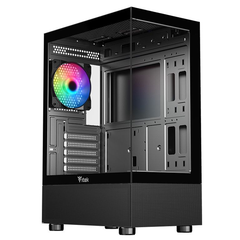 Boitier PC Moyen Tour ATX iTek Showbui 45 RGB avec panneaux vitrés - vue 6