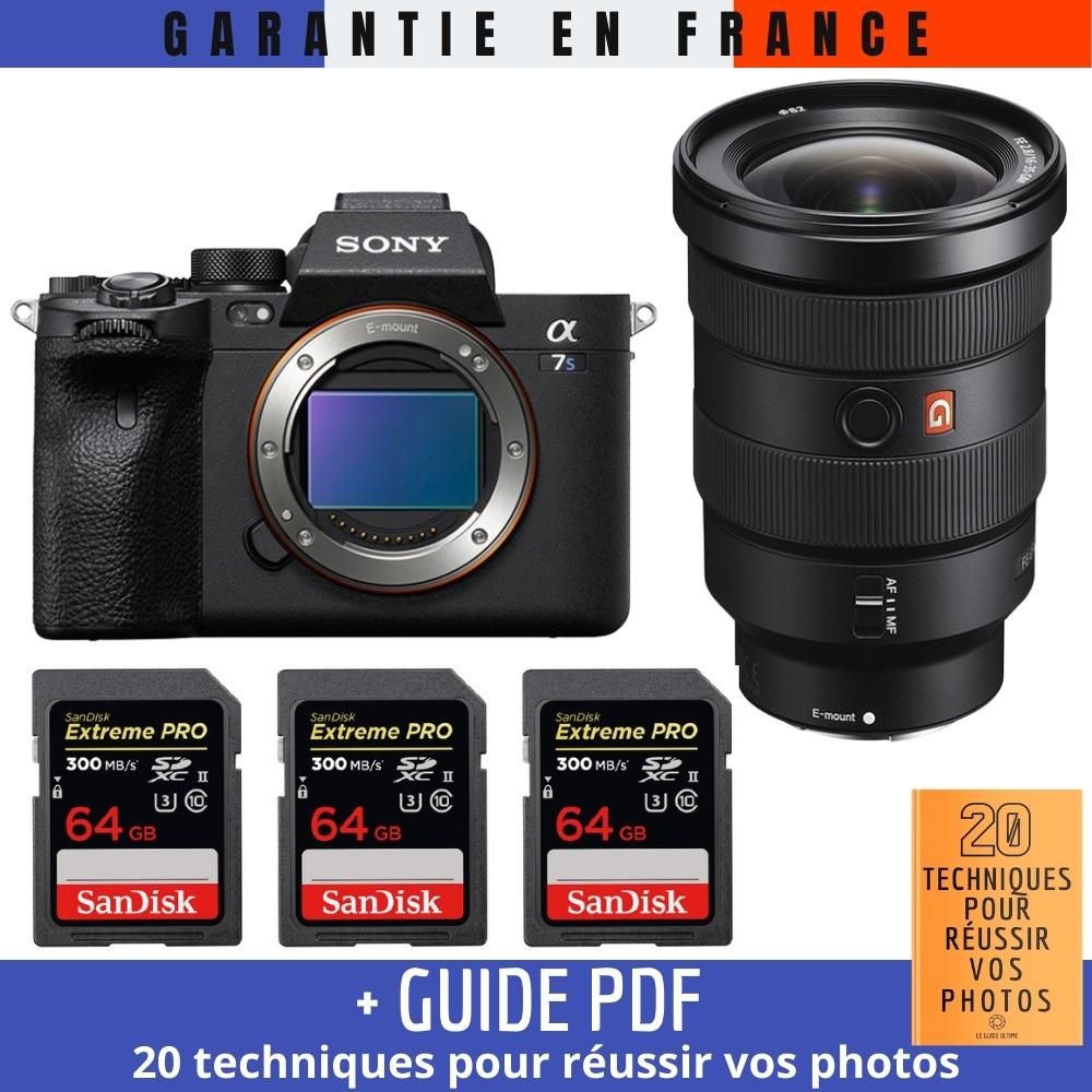 Sony A7S III + FE 16 35mm F2.8 GM + 3 SanDisk Extreme PRO UHS II SDXC 300 MB/ + Guide PDF 20 TECHNIQUES POUR RÉUSSIR VOS PHOTOS