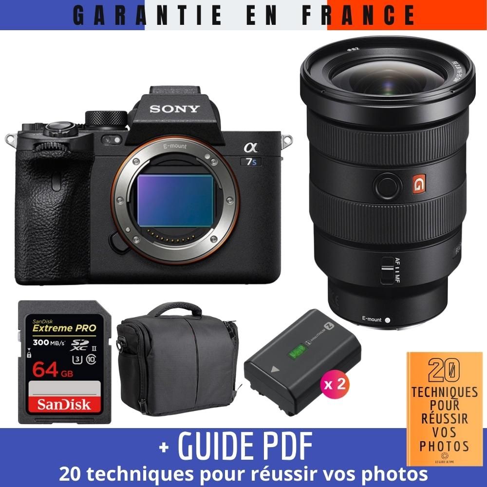 Sony A7S III + FE 16 35mm F2.8 GM + SanDisk Extreme PRO UHS II 300 MB/ + 2 NP FZ100 + Sac + Guide PDF 20 TECHNIQUES POUR RÉUSSIR VOS PHOTOS
