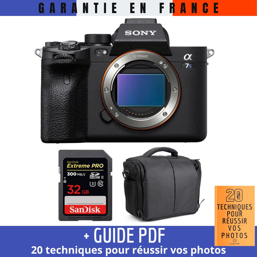 Sony A7S III Nu + SanDisk Extreme PRO UHS II SDXC 300 MB/ + Sac + Guide PDF MCZ DIRECT '20 TECHNIQUES POUR RÉUSSIR VOS PHOTOS - vue 2