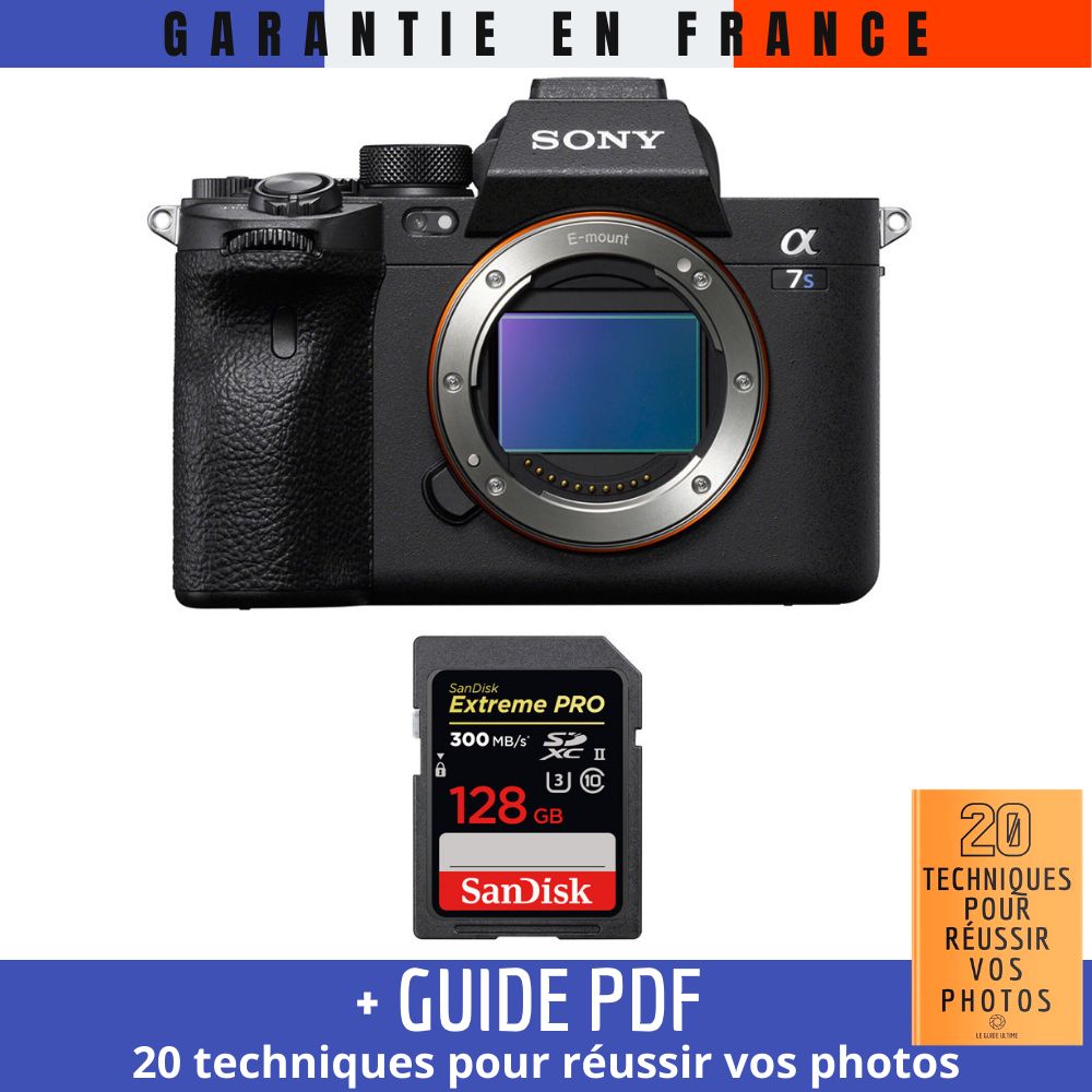 Sony A7S III Nu + SanDisk Extreme PRO UHS II SDXC 300 MB/ + Guide PDF MCZ DIRECT '20 TECHNIQUES POUR RÉUSSIR VOS PHOTOS - vue 3
