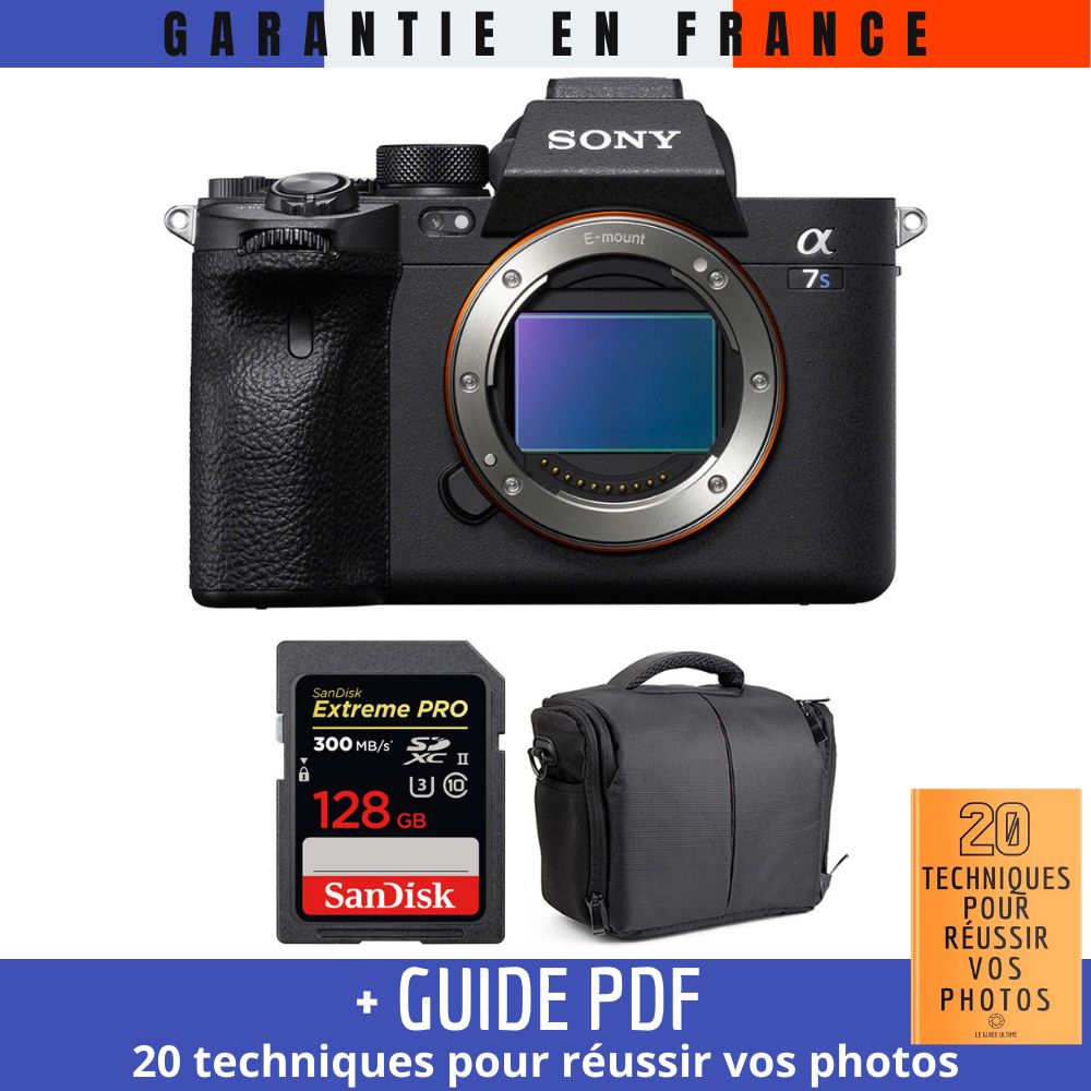 Sony A7S III Nu + SanDisk Extreme PRO UHS II SDXC 300 MB/ + Sac + Guide PDF MCZ DIRECT '20 TECHNIQUES POUR RÉUSSIR VOS PHOTOS - vue 3