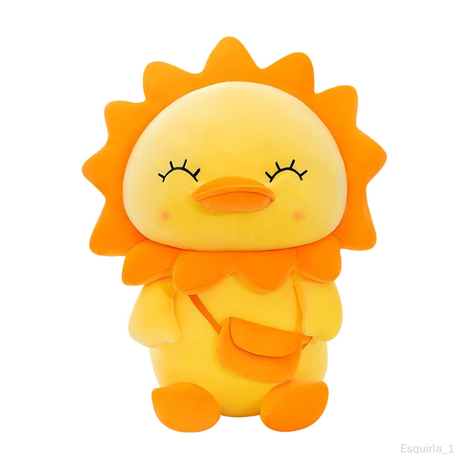  - Esquirla Doux Canard En Peluche Jouets Heure Du Coucher Cadeaux De Noël Maison Salon Voiture Chambre Canapé Oreiller Simulation Poupée Animal En Peluche 23cm Yeux Louches