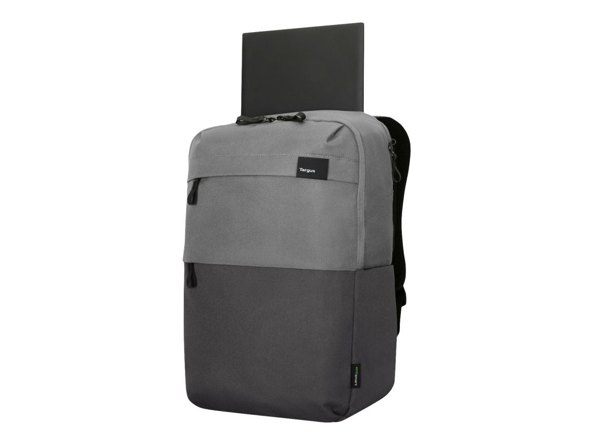 Targus Sagano EcoSmart Travel - Sac à dos pour ordinateur portable - 15.6 - gris, noir