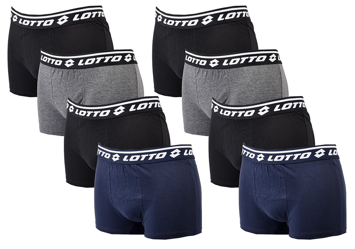 boxer homme lotto pack de 8 boxers 0914