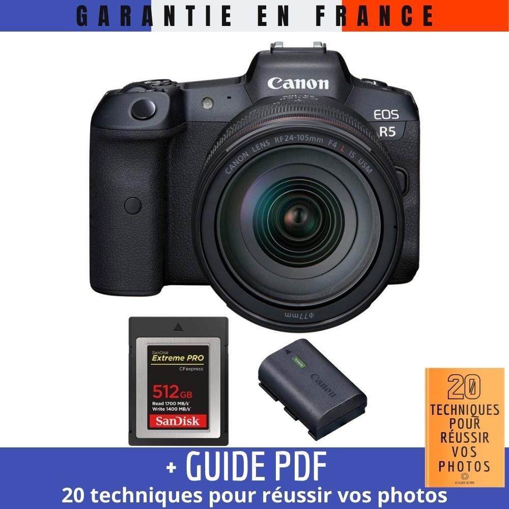 Canon EOS R5 + RF 24 105mm F4L IS USM + SanDisk Extreme PRO CFexpress Type B + Canon LP E6NH + Guide PDF MCZ DIRECT '20 TECHNIQUES POUR RÉUSSIR VOS PHOTOS - vue 2